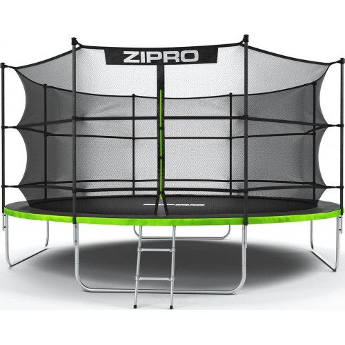 Батут Zipro Jump Pro 14FT (4350 мм) з внутрішньою сіткою, салатовий-чорний, код: 5902659840691-IN Батут Zipro Jump Pro 14FT (4350 мм) з внутрішньою сіткою, салатовий-чорний, код: 5902659840691-IN