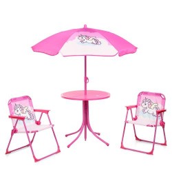 Столик дитячий Bambi з 2-ма стільцями+парасолька, код: 93-74-UNI-MP