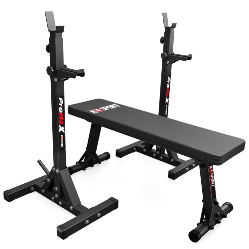 Тренувальний набір K-Sport пряма лава KSH024 + регульовані стійки KSH015, код: KSH076-IN