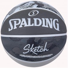 М"яч баскетбольний Spalding Sketch Jump Ball №7, сірий, код: 689344406121