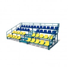 Трибуна InterAtletika на 42 місця без накриття, модульна, збірно-розбірна, код: УТ705-SM Трибуна InterAtletika на 42 місця без накриття, модульна, збірно-розбірна, код: УТ705-SM