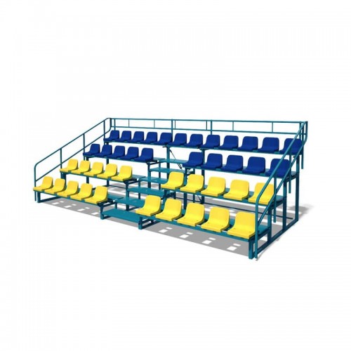 Трибуна InterAtletika на 42 місця без накриття, модульна, збірно-розбірна, код: УТ705-SM Трибуна InterAtletika на 42 місця без накриття, модульна, збірно-розбірна, код: УТ705-SM