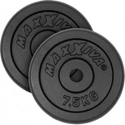 Набір дисків Maxxiva 2х7,5 кг, чорний, код: M-10085419-IN Набір дисків Maxxiva 2х7,5 кг, чорний, код: M-10085419-IN