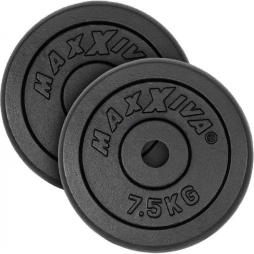 Набір дисків Maxxiva 2х7,5 кг, чорний, код: M-10085419-IN