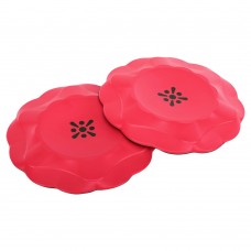 Підставка під коліно та лікоть для йоги 2 штуки Bloom Yoga Pads 190x15мм, червоний, код: LB7032-S52