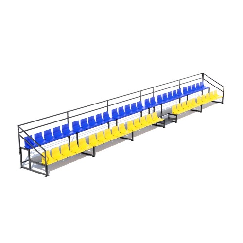 Трибуна Brustyle на 52 місця, 13680х1400х1600 мм, код: SG432 Трибуна Brustyle на 52 місця, 13680х1400х1600 мм, код: SG432