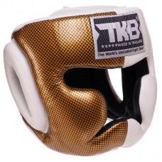 Шолом боксерський з повним захистом шкіряна Top King Empower L білий-золотий, код: TKHGEM-02_LWY-S52