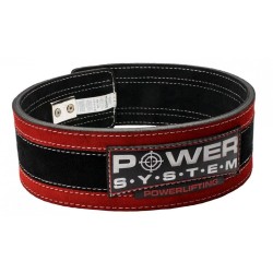 Пояс для важкої атлетики Power System Stronglift S/M, чорний-червоний, код: PS_3840RD-3