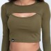 Спортивний топ GymBeam Clothing Advanced Olive L, оливковий, код: 218433-GB