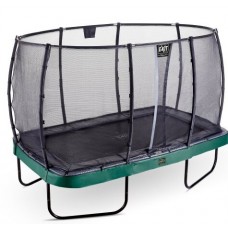Батут прямокутний Exit Elegant Premium 2440х4270 мм, зелений-чорний код: 08.20.84.20