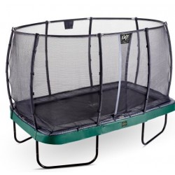 Батут прямокутний Exit Elegant Premium 2440х4270 мм, зелений-чорний код: 08.20.84.20