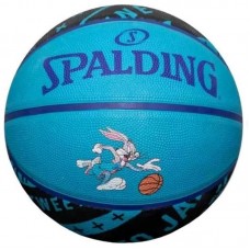 М"яч баскетбольний Spalding Space Jam Tune Squad B №5, синій-чорний, код: 689344413488