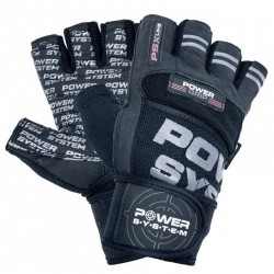 Рукавички для фітнесу Power System Power Grip Black L, код: PS-2800_L_Black-PP