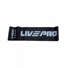 Еспандер стрічка LivePro Fitness Band X-Heavy 2000х150х0,7 мм (11,3кг), чорний, код: 6951376153699