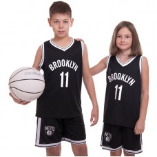 Форма баскетбольна дитяча PlayGame NBA Brooklyn S (6-8 років) 120-130см, чорний-білий, код: 3578_SBKW-S52