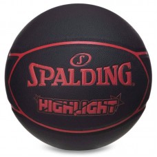 М"яч баскетбольний Spalding HighLight №7 чорний, код: 76868Y-S52