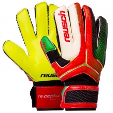 Рукавички воротарські із захистом пальців Reusch розмір 10, зелений-червоний, код: FB-869_10GR