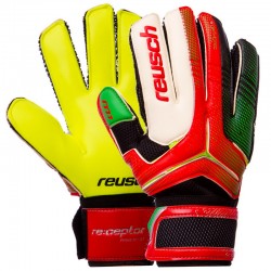 Рукавички воротарські із захистом пальців Reusch розмір 10, зелений-червоний, код: FB-869_10GR
