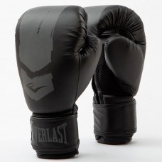 Боксерські рукавиці Everlast Prospect 2 Boxing Glove 6 унцій, чорний-сірий, код: 009283619336