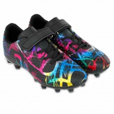 Бутси футбольні дитячі Lijin CR7 розмір 33, чорний-фуксія-синій, код: 2502-32-38-2_33BK Бутси футбольні дитячі Lijin CR7 розмір 33, чорний-фуксія-синій, код: 2502-32-38-2_33BK