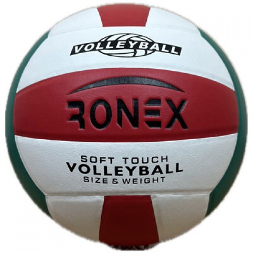 М"яч волейбольний Ronex 1500 SoftTouch №5, червоний-білий-зелений, код: RX-1500-WS М"яч волейбольний Ronex 1500 SoftTouch №5, червоний-білий-зелений, код: RX-1500-WS