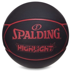 М"яч баскетбольний Spalding HighLight №7 чорний, код: 76868Y-S52