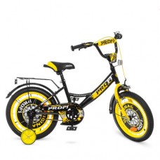 Велосипед дитячий Profi Kids Original Boy d=18, чорний-жовтий, код: Y1843-MP