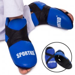 Фути захист ніг для єдинорборств SportKo L синій, код: SP-4707_LBL
