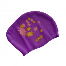 Шапочка для плавання SNS для довгого волосся KW-2Ф purple galaxy, фіолетовий, код: 11334-SNS