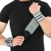 Бинти кистьові для жиму BioGym Strength Wrist Wraps Ezous 640х80мм, 2шт, сірий-білий, код: C-06_GRW