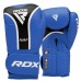 Боксерські рукавиці RDX Aura Plus T-17 16 унцій, синій-чорний, код: BGR-T17UB-16OZ+