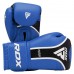 Боксерські рукавиці RDX Aura Plus T-17 16 унцій, синій-чорний, код: BGR-T17UB-16OZ+