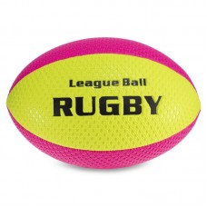 М"яч для регбі PlayGame Rugby Liga ball №9 жовтий-червоний, код: RG-0391_YR-S52