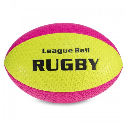 М"яч для регбі PlayGame Rugby Liga ball №9 жовтий-червоний, код: RG-0391_YR-S52