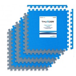 Килимок-пазл Thunder 600х600 мм, блакитно-сірий, код: PZ-03-IN