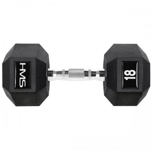 Гантель HMS Hex Pro 1х18 кг, код: 5907695518115-IN