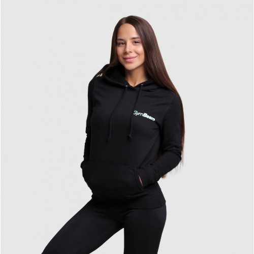 Толстовка жіноча GymBeam Clothing Hoodie PRO Black L, чорний, код: 2168241-GB