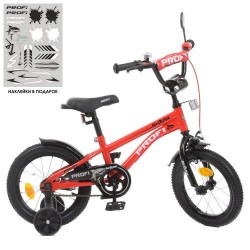 Велосипед дитячий Profi Kids Shark d=14, червоно-чорний, код: Y14211-MP