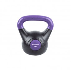 Гиря Insportline Kettlebel Dark 5 кг, чорно-фіолетовий, код: 10734-IN