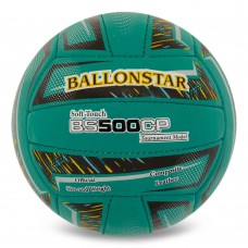 М"яч волейбольний Composite Leather Ballonstar BS500CP №5, бірюзовий, код: VB-5222-S52 М"яч волейбольний Composite Leather Ballonstar BS500CP №5, бірюзовий, код: VB-5222-S52