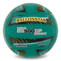 М"яч волейбольний Composite Leather Ballonstar BS500CP №5, бірюзовий, код: VB-5222-S52 М"яч волейбольний Composite Leather Ballonstar BS500CP №5, бірюзовий, код: VB-5222-S52