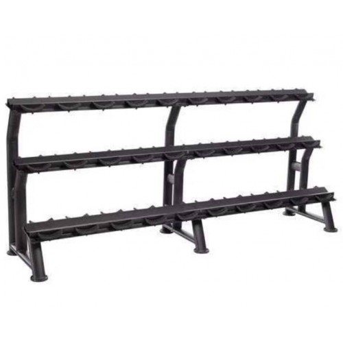 Стійка гантельна 3-х ярусна Fitnessport FF71D1E (на 15 пар), код: 10259-AX Стійка гантельна 3-х ярусна Fitnessport FF71D1E (на 15 пар), код: 10259-AX