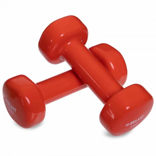 Гантелі для фітнесу Zelart 2х1 кг, помаранчевий, код: TA-5225-1_OR