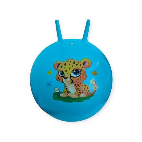 М"яч дитячий стрибун з ріжками SNS 3-D55 550мм, синій, код: 18205-SNS