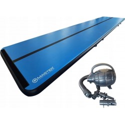 Надувний гімнастичний мат Master AirTrack S-Pro 1000x200x20 см, синій-чорний, код: M-12245283-IN