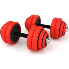 Гантелі прогумовані HMS SGGX30 2x15 кг, червоний, код: M-9222414-IN