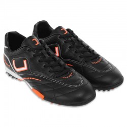 Сороконіжки футбольне взуття Yuke розмір 45, чорний-помаранчевий, код: 1407-2_45BK