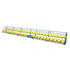 Трибуна дворядна InterAtletika 15 метрів на 52 місця, код: УТ720-15-SM Трибуна дворядна InterAtletika 15 метрів на 52 місця, код: УТ720-15-SM