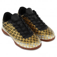 Футзалки взуття для міні-футболу дитяче Lijin, розмір 36, чорний-золотий, код: 333-35-39-1_36
