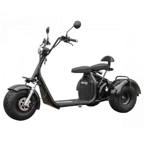 Електроскутер Maxxter Trike (blaсk) (1000 Вт, 20 А/год, 60 В), чорний, код: 1604449-D